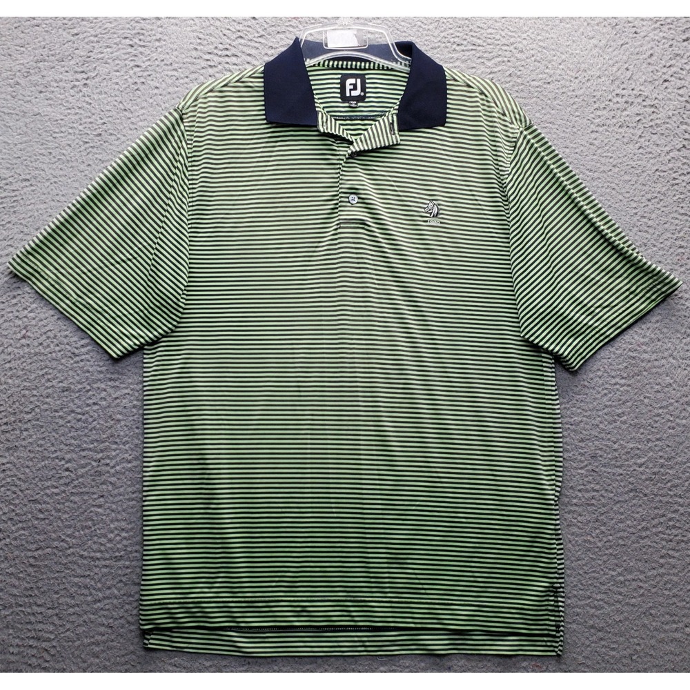 FootJoy Golf Polo Shirt Mens M Multi Striped Philadelphia Country Club Popover